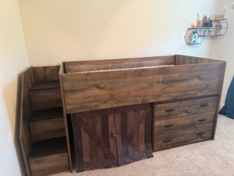 Loft bed Twin with dresser Ashley Furniture