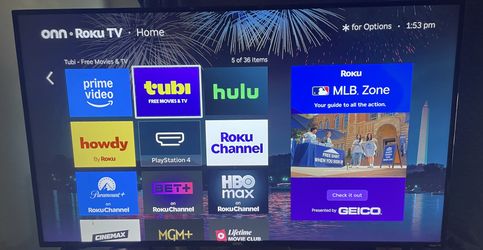 ONN. 50" 4K UHD HDR Roku Smart TV