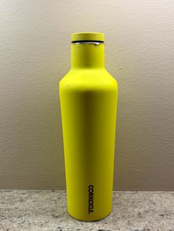 Corkcicle Insulated Stainless Steel Yellow Water Bottle