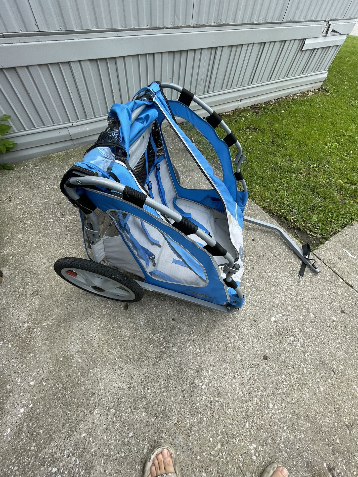 Bike Trailer, 2 Passengers (Blue/Black)