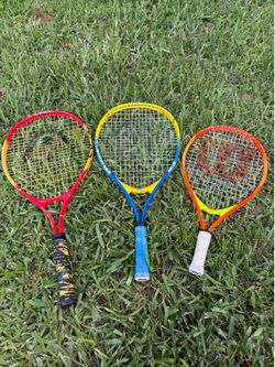 3 Kids Junior Tennis Raquets