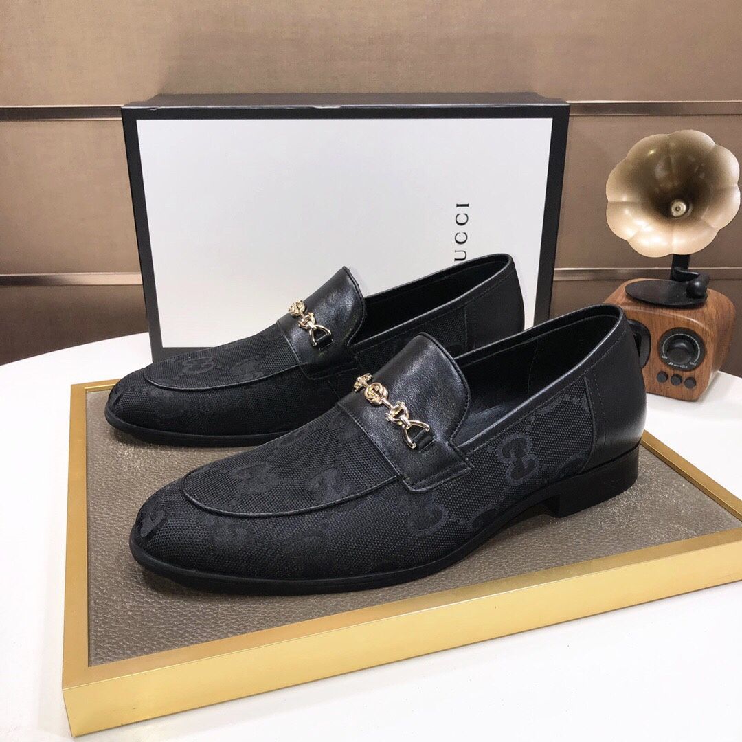Gucci GG Men’s Leather Shoes With Box New