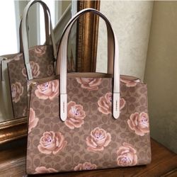 Coach Floral Bag & Wallet 