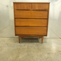 Vintage Walnut Mcm Dresser