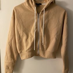Forever 21 Cropped Zip Up Jacket