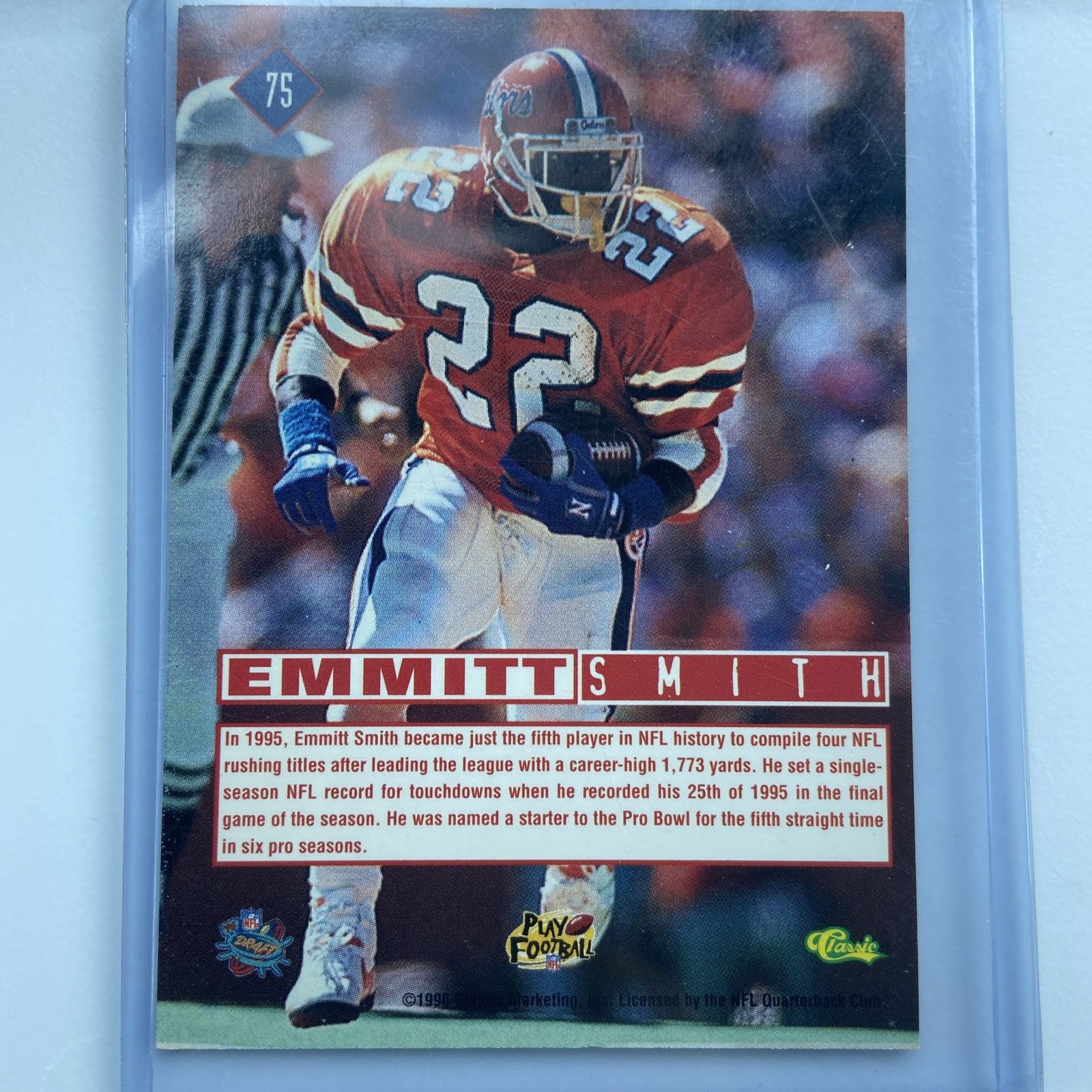1996 Classic Marketing Emmitt Smith Rookie Card for Sale in Kyle, TX