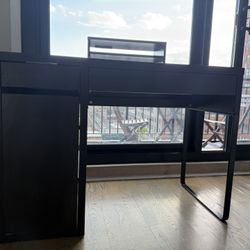 Black Office Desk 