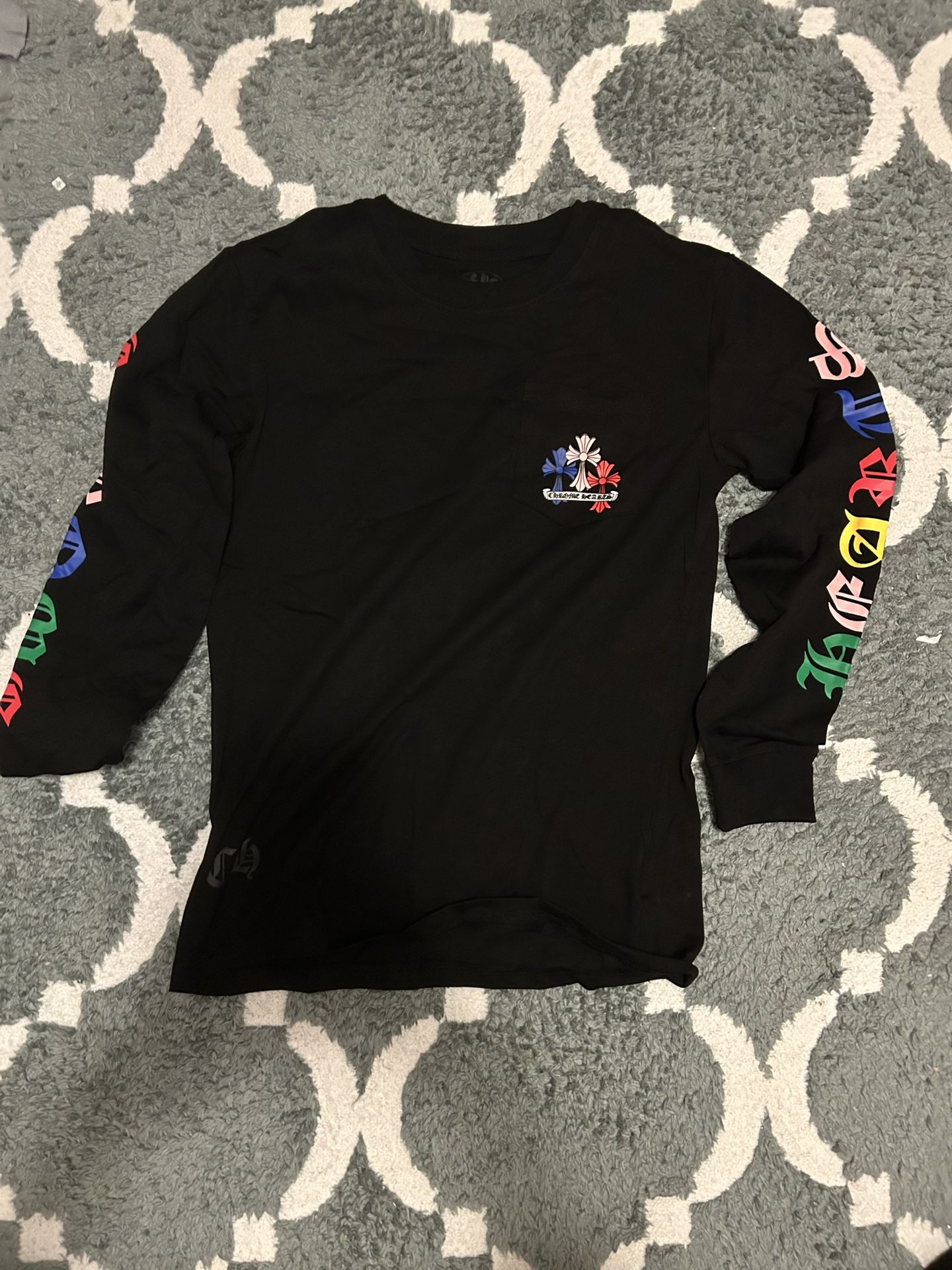 Multicolor Chrome Hearts LongSleeve Shirts Size small