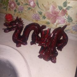 2 Vintage Dragons.both For The Price