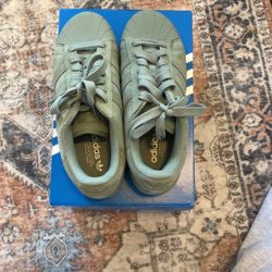 Adidas Superstar Army Green - Never Worn 