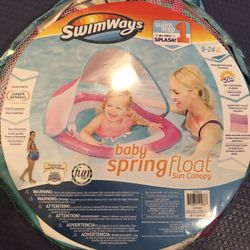 Baby spring floatWith sun canopy