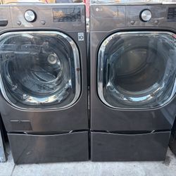 LG. WASHER.  AND  GAS DRYER 