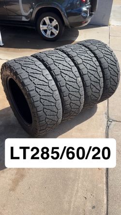 (4)285/60/20 Nitto Ridge Grappler LT
