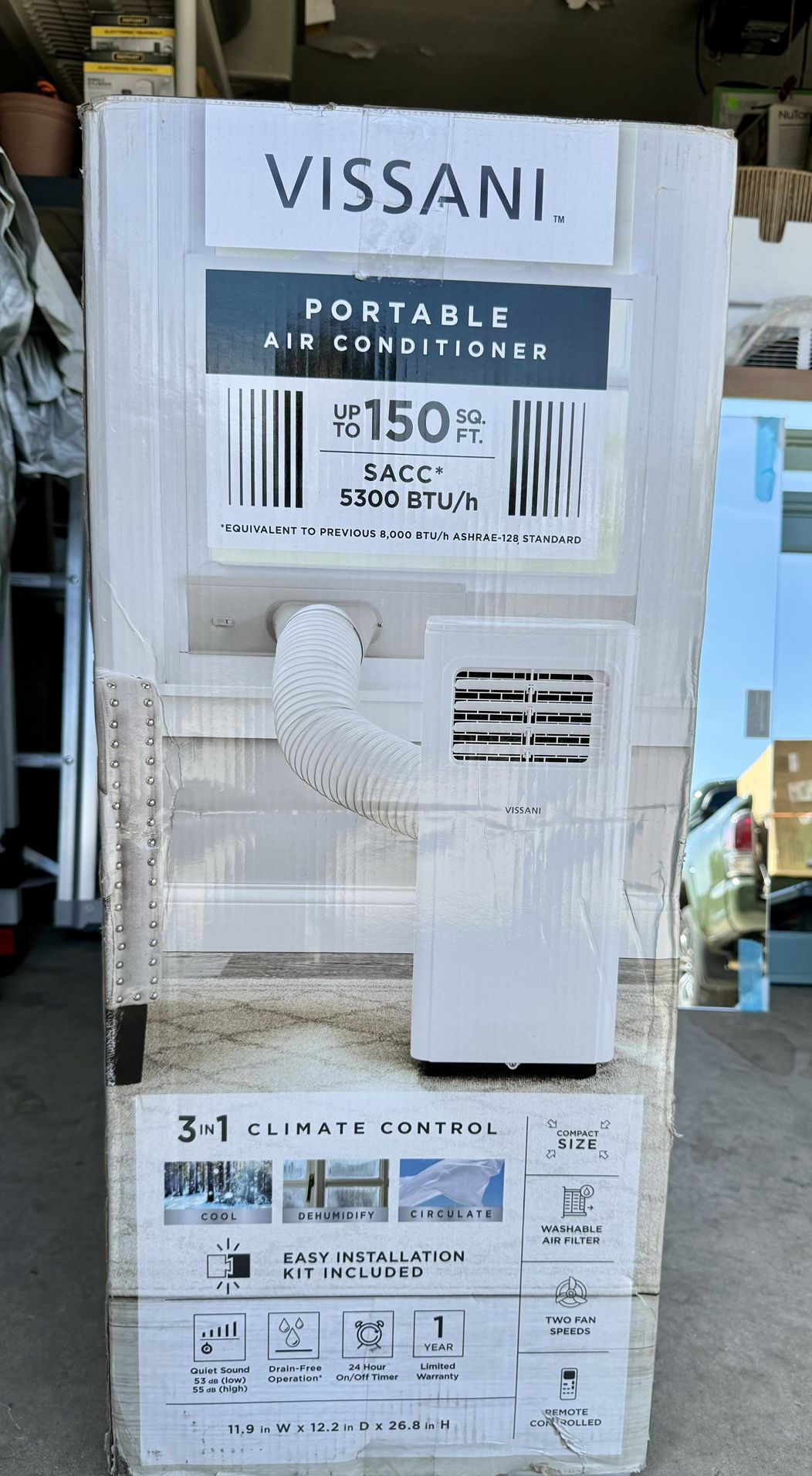 VISSANI Portable Air Conditioner 5,300 BTU (new in box) $160 EACH