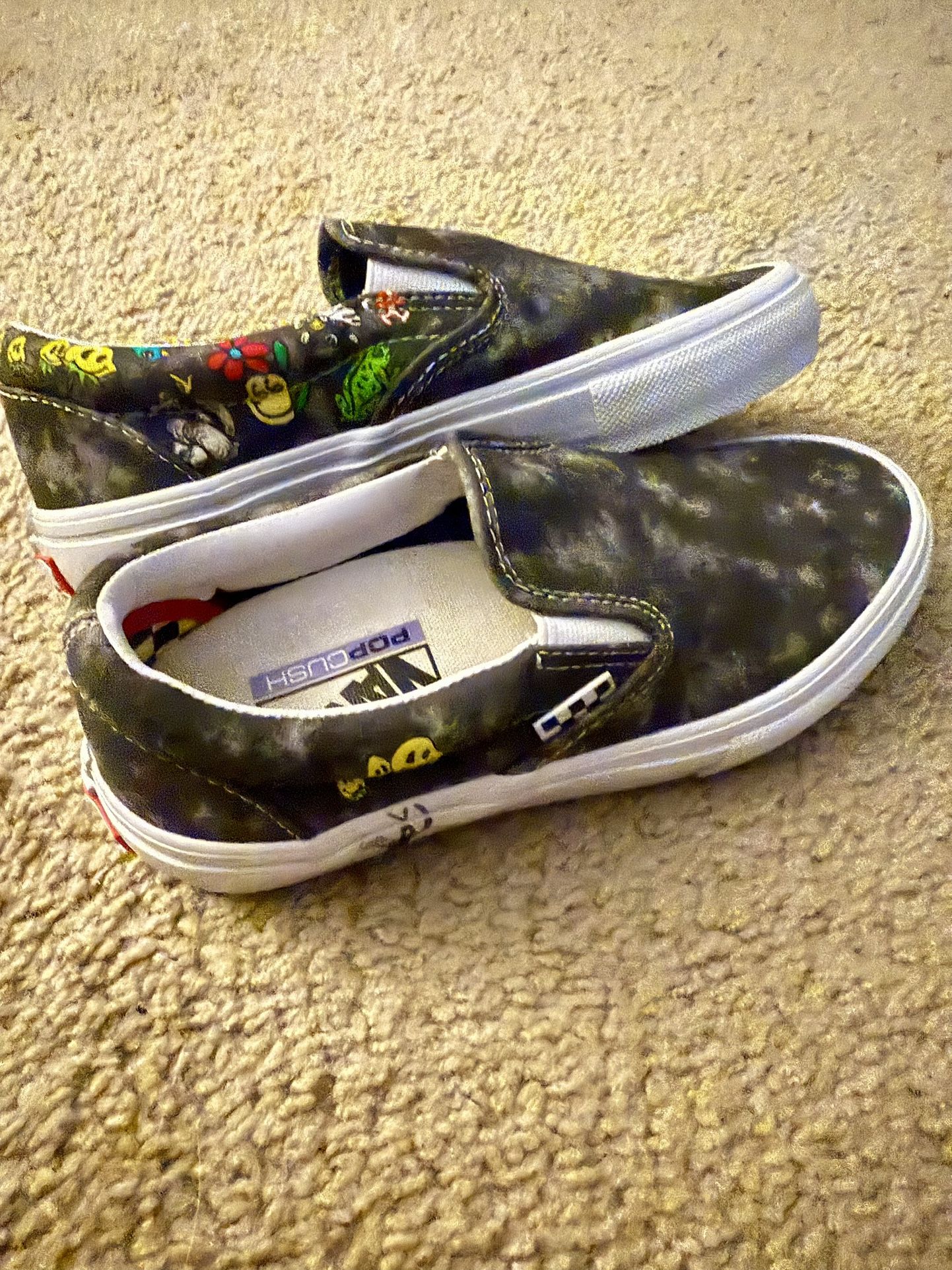 Vans Twisted Positivity Trippy Slip Ons Men’s Size 5, Women’s Size 7