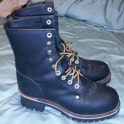 Georgia women's logger work boot size 10 m model G 32 90