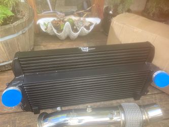Rug performance front mount intercooler, and down to