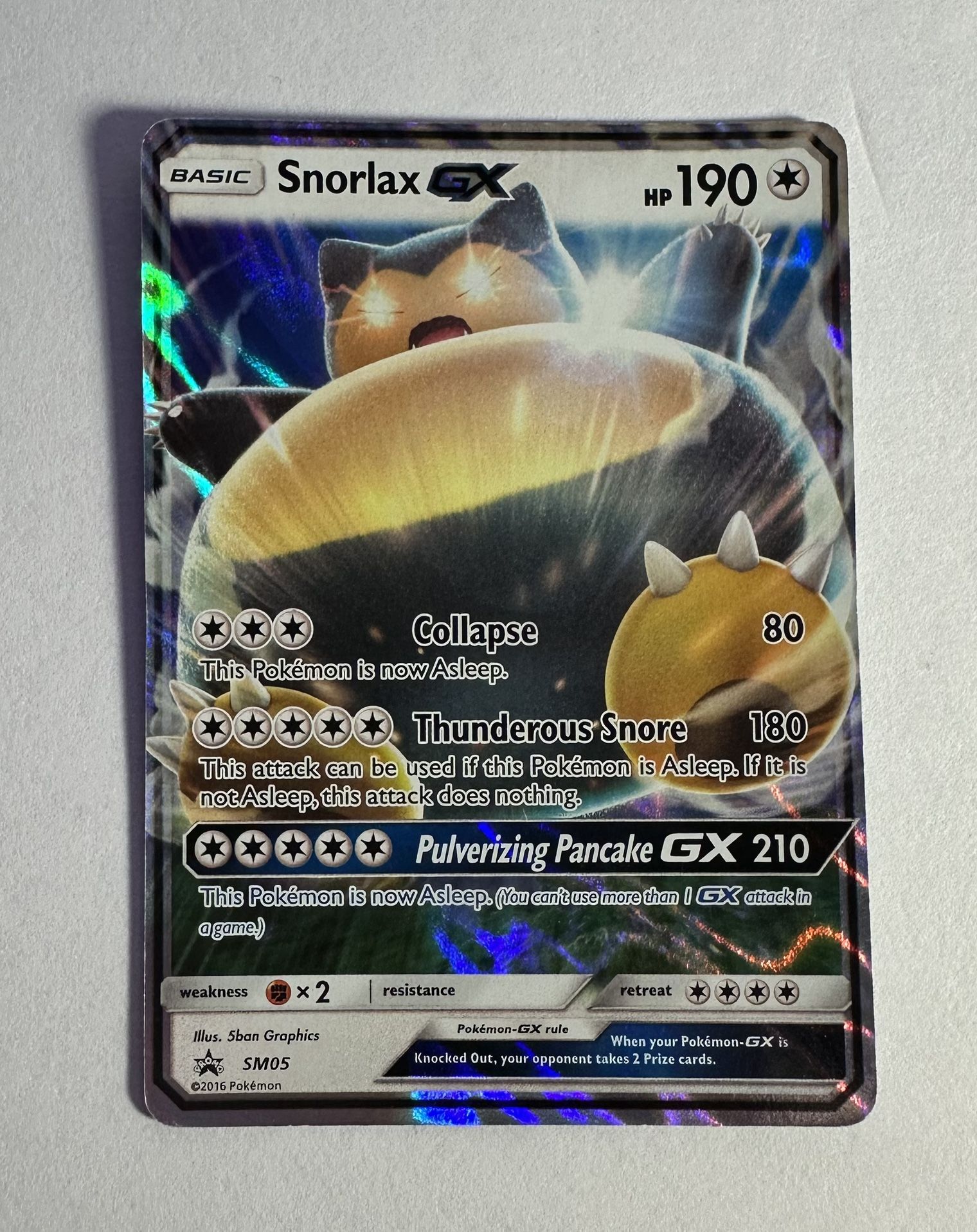 Pokémon Snorlax GX SM05 Promo Sun and Moon **LP