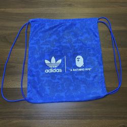 Bape X Adidas Drawstring bag ‘blue’