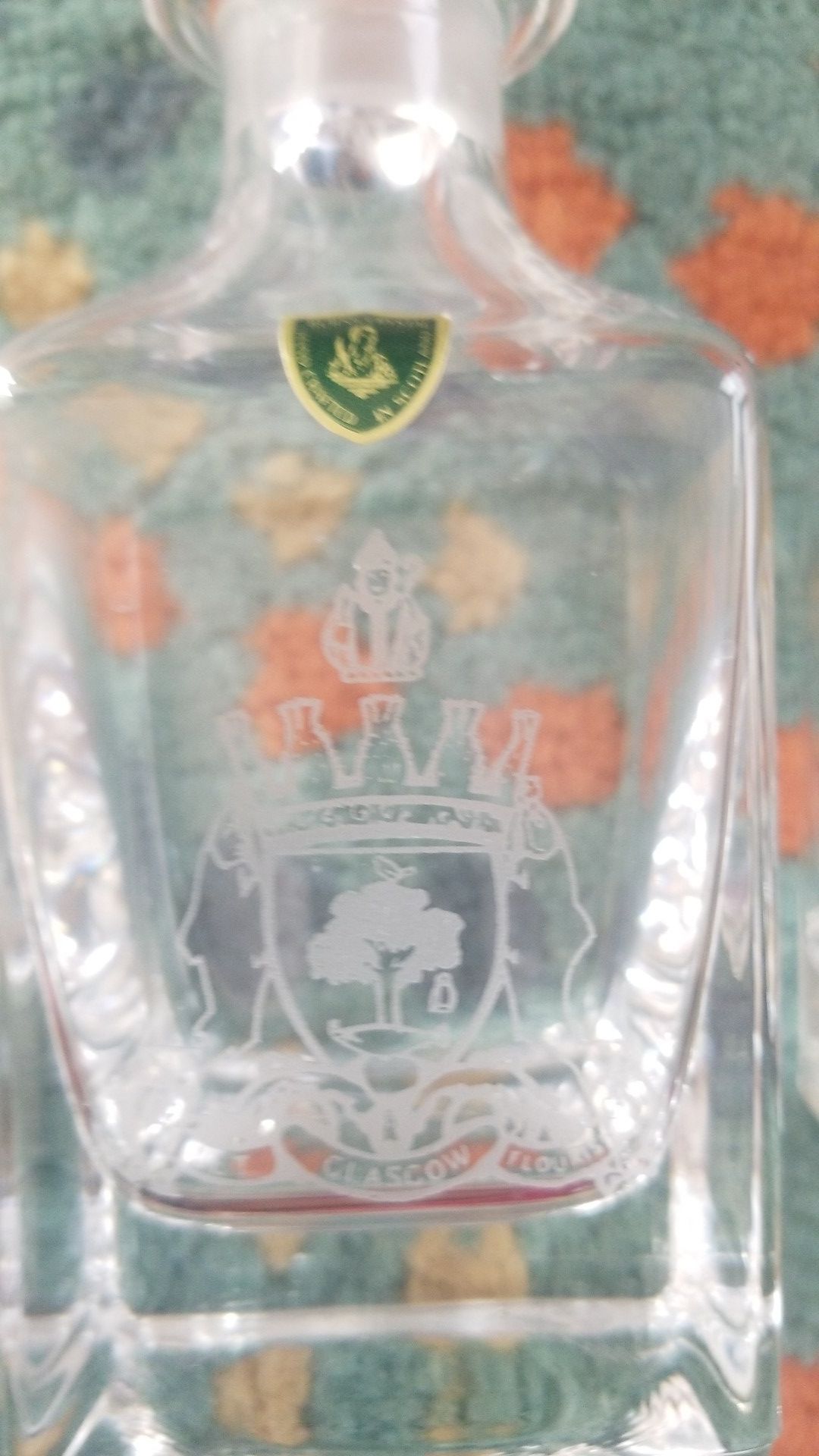 Burns crystal nightcap set made in Scotland