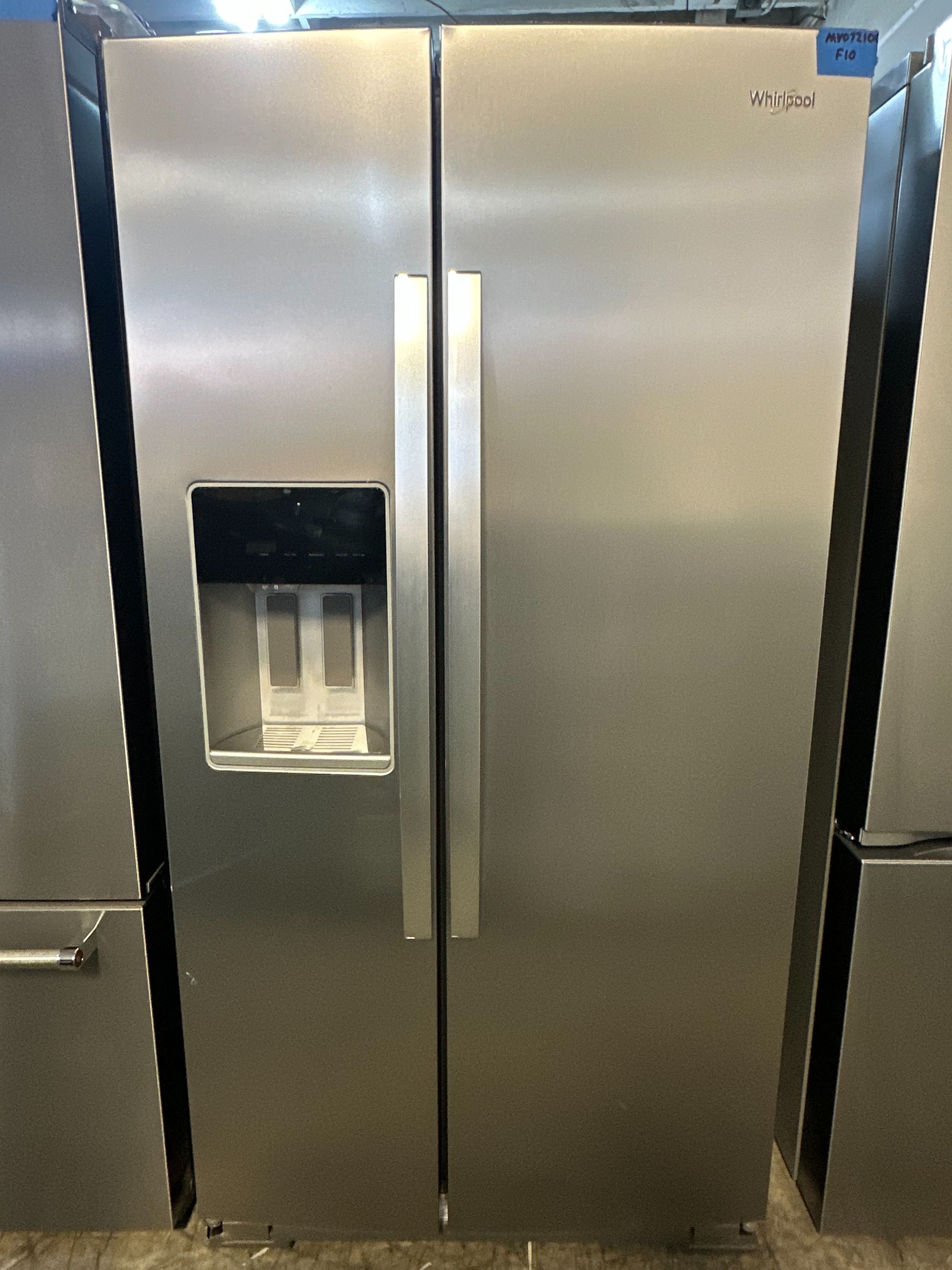 Whirlpool 28.4 Cu. Ft. Side-by-Side Refrigerator – Fingerprint Resistant Stainless Steel