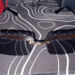 C@rt!er Sunglasses Rimless Black Lens 