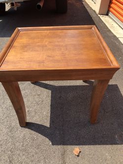 Solid Oak End Table