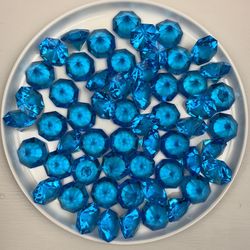 57 Blue Fake Diamonds