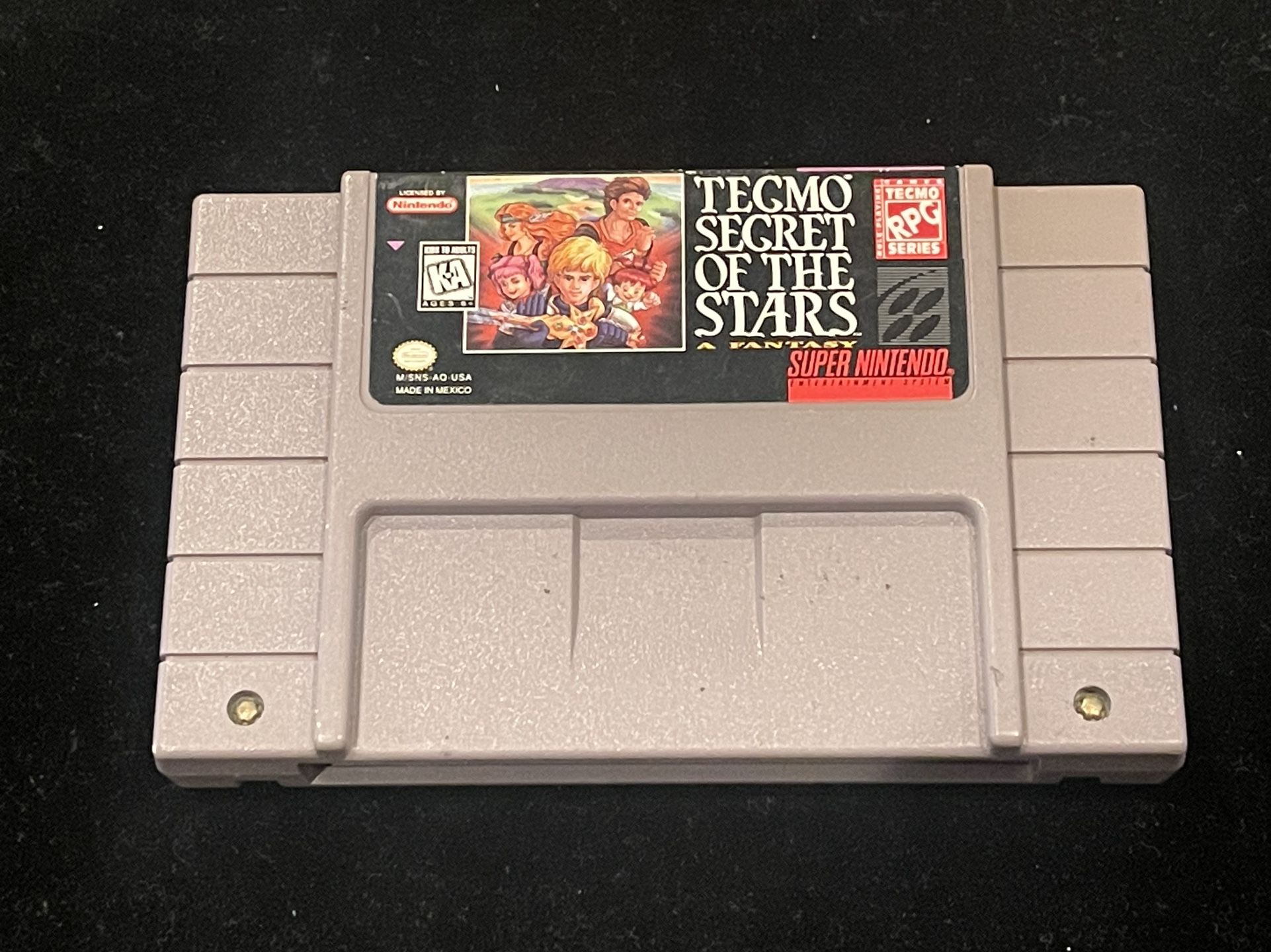 Tecmo Secret of the Stars (SNES) Super Nintendo Game Cartridge