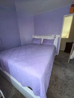 Bed Frame with matching Dressers.