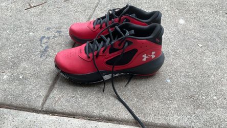 Under Armour Red and Black Sneakers