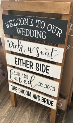 Wedding sign