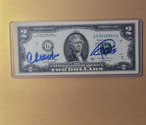 Cheech&Chong Signed Uncirculated $2bill W/COA