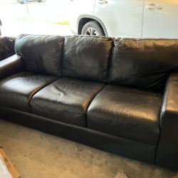 Black Leather Couch