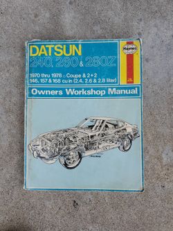 Datsun 280 Z Haynes repair manual