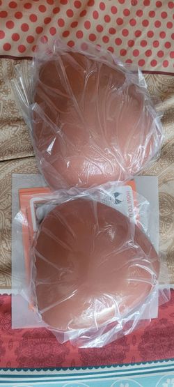 Snowy Silicon inserts sticky bra brown D cup