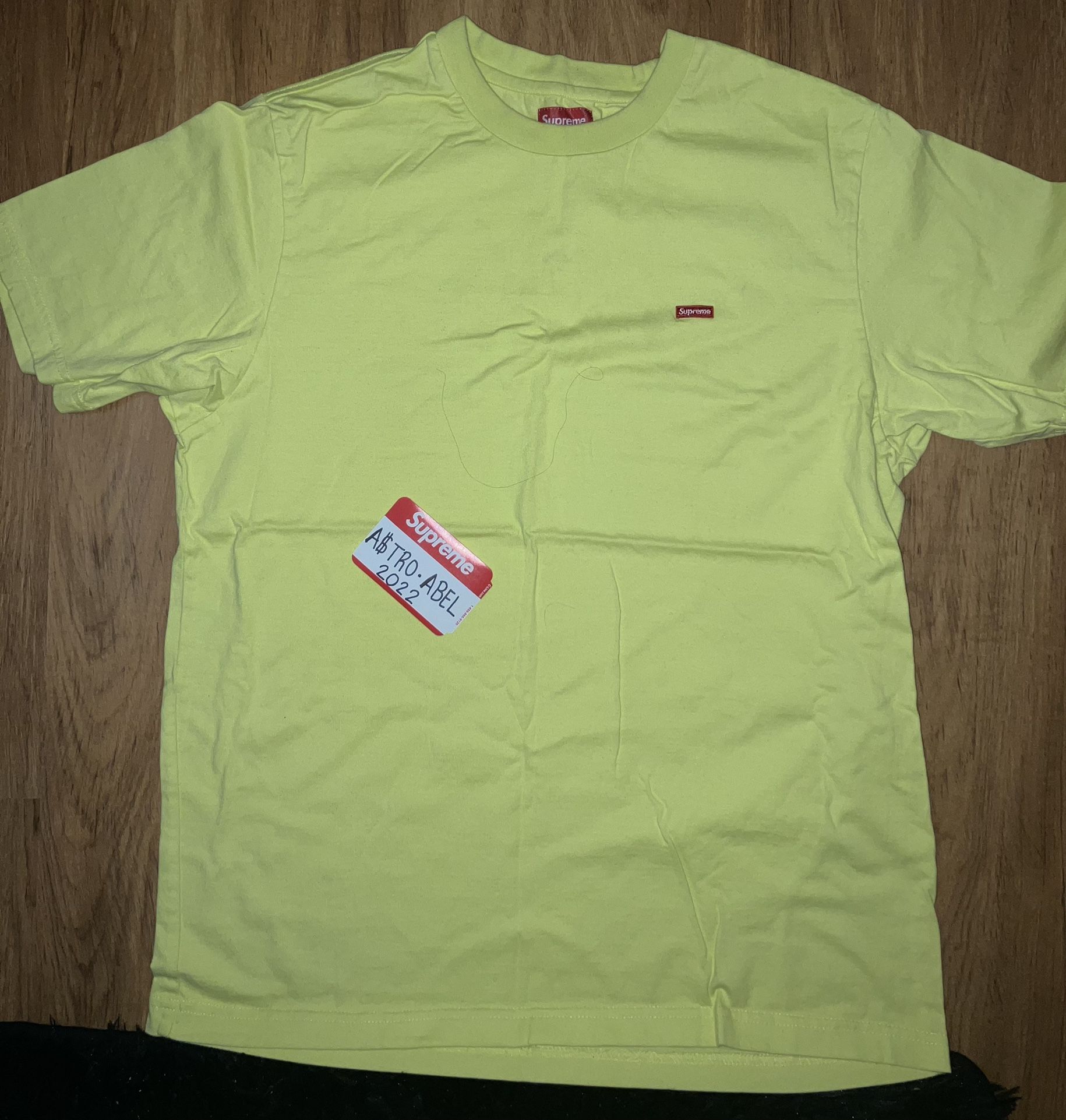 Supreme Small Box Logo Pale Lime Shirt