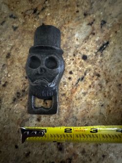 Vintage skull bottle opener