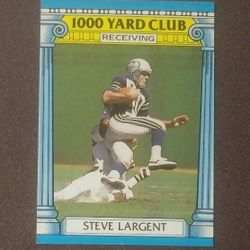1987 Topps Steve Largent Seattle Seahawks #18 Football 1000 Yard Club Card Vintage Sports Collectible Trading NFL