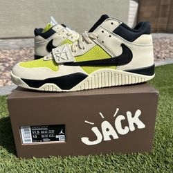 Air Jordan Jumpman Jack TR Travis Scott Bright Cactus NEW/SNKRS RECEIPT SIZE: 11.5 $300 FIRM ONLY!