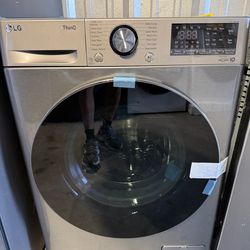 New 2.4 cu. ft. Smart Wi-Fi Enabled Compact Front Load All-In-One Washer/Dryer Combo with Built-In I