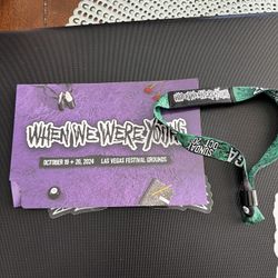 When We Were Young Festival Sunday Wristband