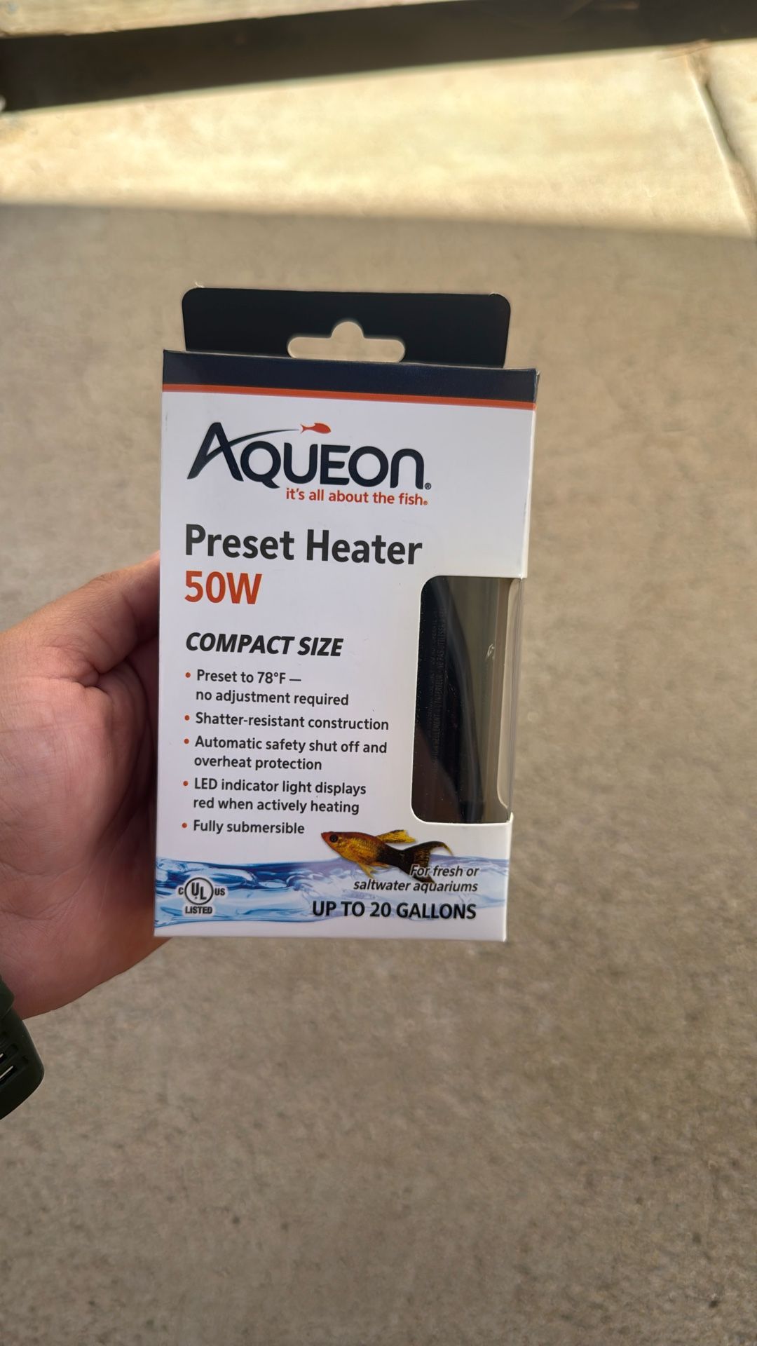 Aqueon 50w Heater For Fish