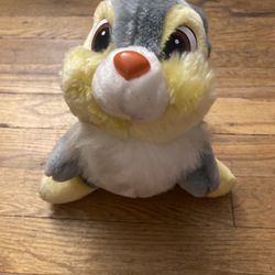 Vintage 1980s Disneyland Walt Disney World Thumper Rabbit 9" Plush From "Bambi"