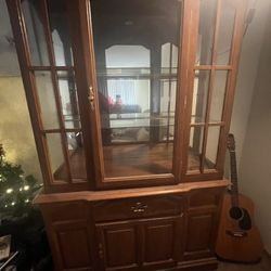 Glass Wooden Cabinet