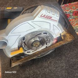 Circular laser saw.