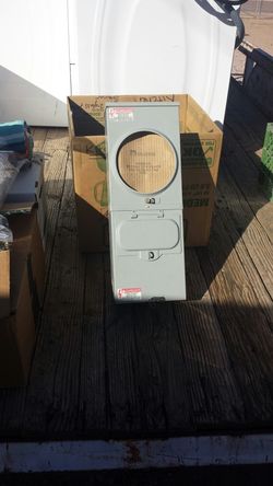 Milbank electric meter/disconnect box