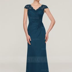 Blue Ink Formal Dress