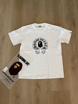 White Chrome Heart Bape Tee