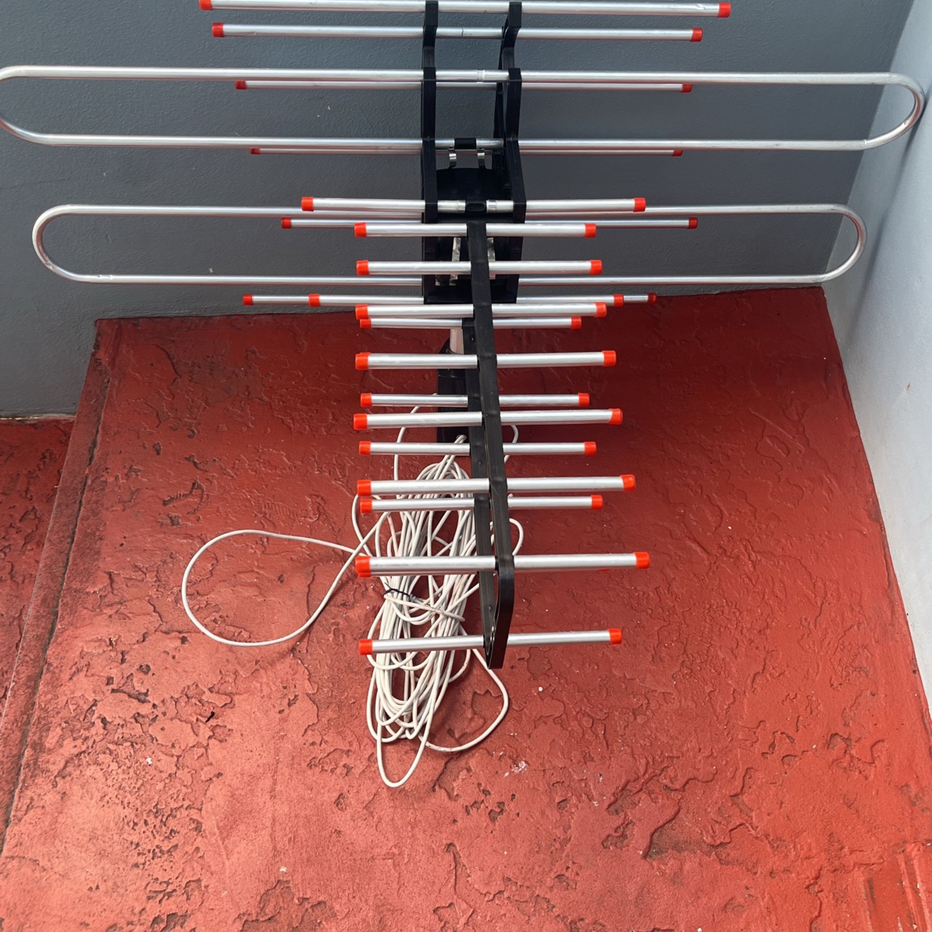 Rotating TV Antenna. Television Antenna Amplifier